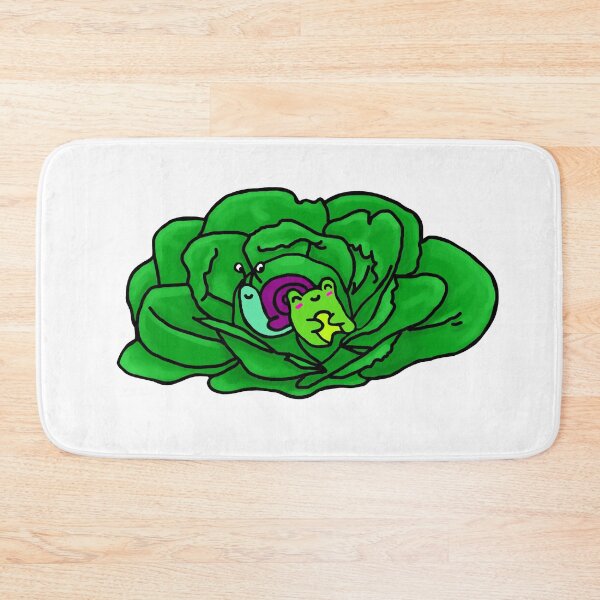 Item preview, Frog and snail cuddle on a cabbage designed and sold by MySistersArt.