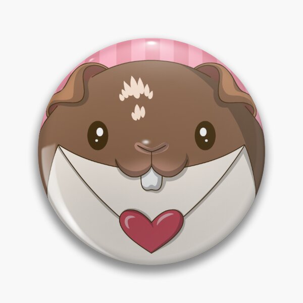 Item preview, Hershey the Guinea Pig with Valentine's Day Envelope  designed and sold by Kyna Arts.