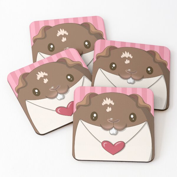 Item preview, Hershey the Guinea Pig with Valentine's Day Envelope  designed and sold by Kyna Arts.