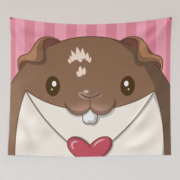 Item preview, Hershey the Guinea Pig with Valentine's Day Envelope  designed and sold by Kyna Arts.
