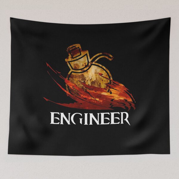 Item preview, GW2 Engineer profession Fantasy medieval Wars MMORPG designed and sold by Japatonic Shop.