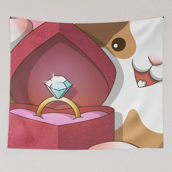 Item preview, HonkE the Guinea Pig with Ring designed and sold by Kyna Arts.