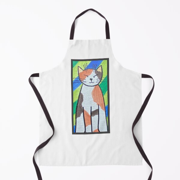 Item preview, Diagonal Stripe Cat #1 designed and sold by ErinBrieArt.