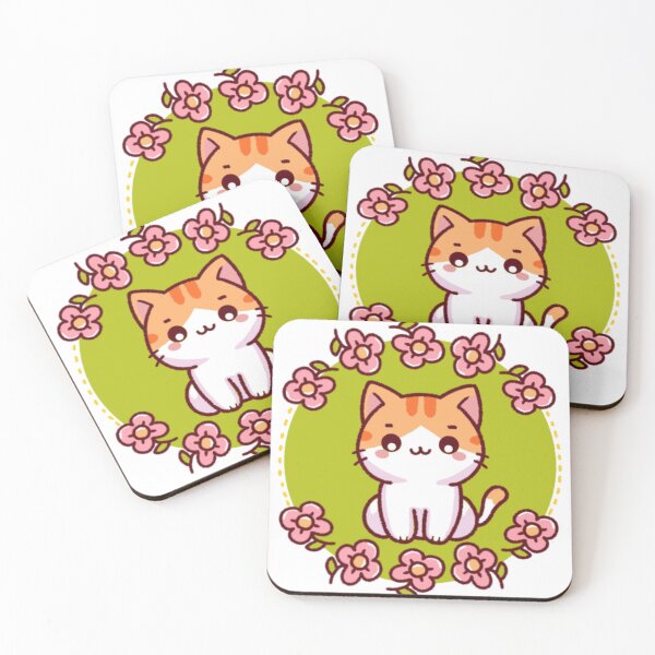Item preview, Fancy cute white yellow cat designed and sold by atika-atk.