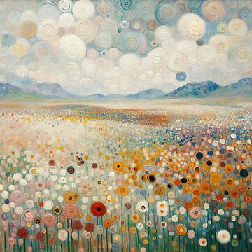 Aperçu de l'œuvre Jardin de fleurs Gustav Klimt de maniacfitness