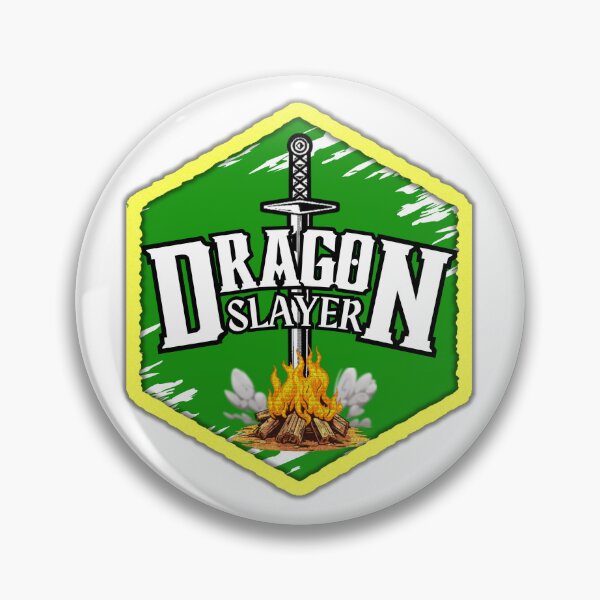 Item preview, Dragon Slayer Badge designed and sold by Dwarf Bard Design.
