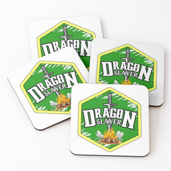 Item preview, Dragon Slayer Badge designed and sold by Dwarf Bard Design.