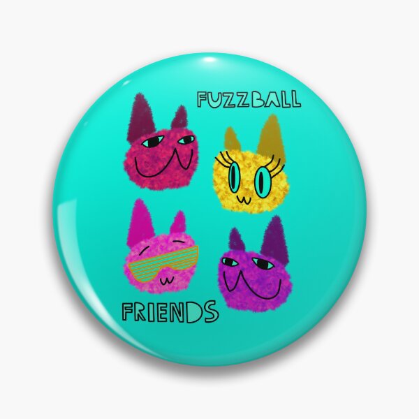 Artikelvorschau, Fuzzy Cats FFF Fuzzball Friends Forever! entworfen und verkauft von chowlet.
