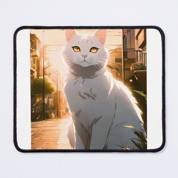 Item preview, young white cat with golden eyes designed and sold by janjacbu.