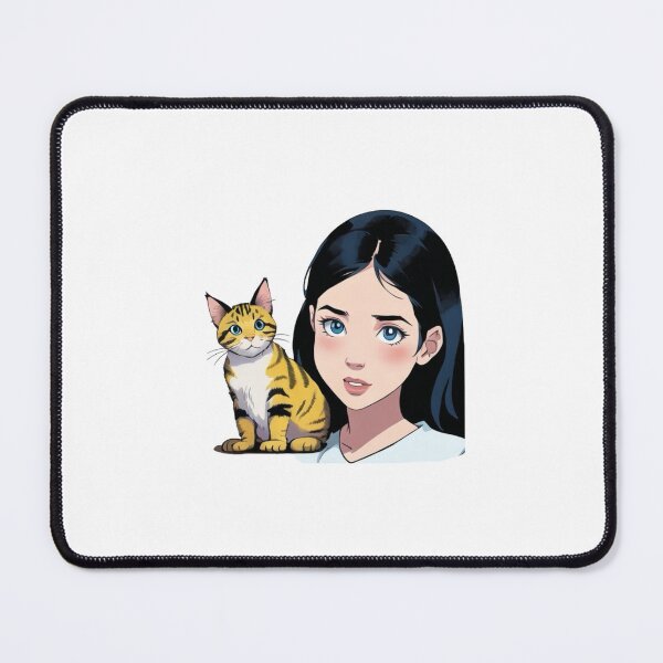Item preview, Anime Cute girl with Cat designed and sold by Epic TV USA.