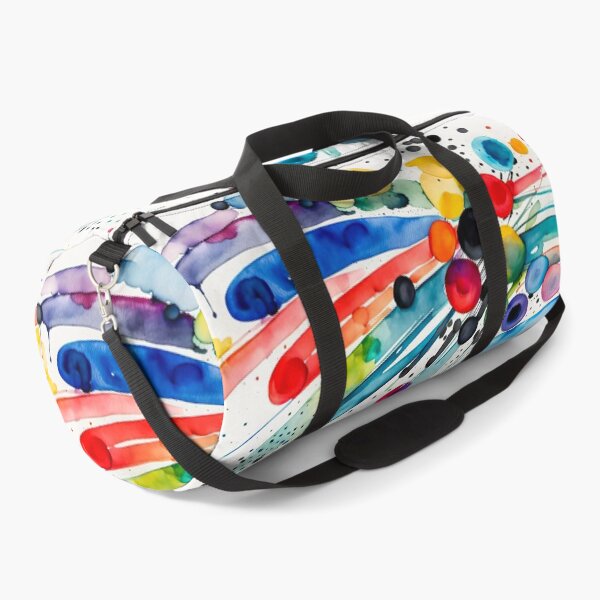 Item preview, Colorful Abstract Splash In Watercolor Painting, Cirle, Dots, Blue, Green, Orange, Red, Yellow, Black designed and sold by MyArt23.