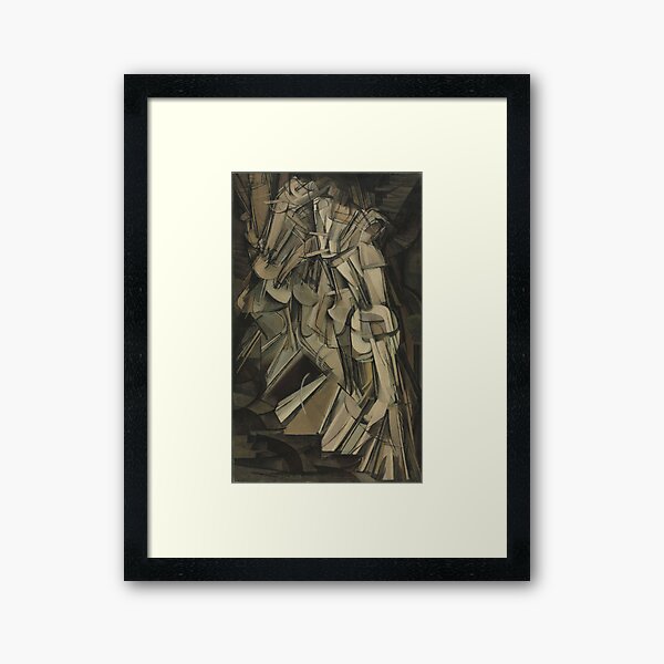 Duchamp's Nude Descending a Staircase, No. 2 Framed Art Print