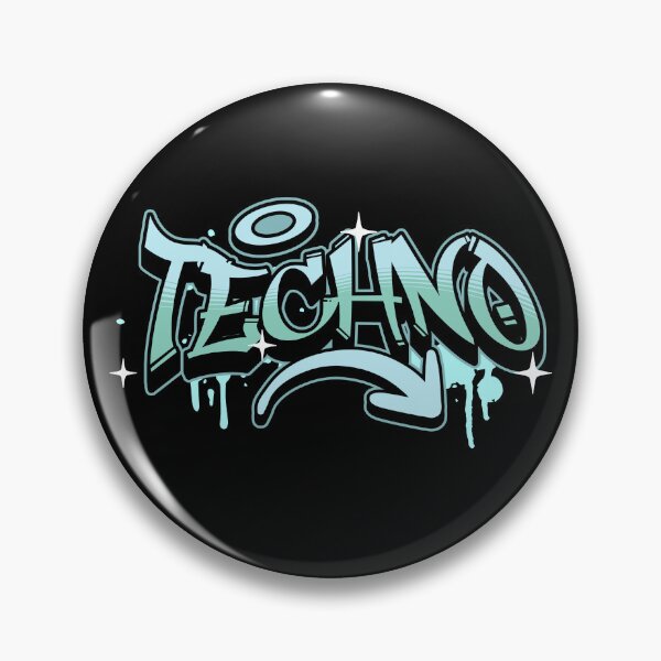Artikelvorschau, TECHNO - Graffiti Tech (Blau/Aqua) entworfen und verkauft von Discothreadz.