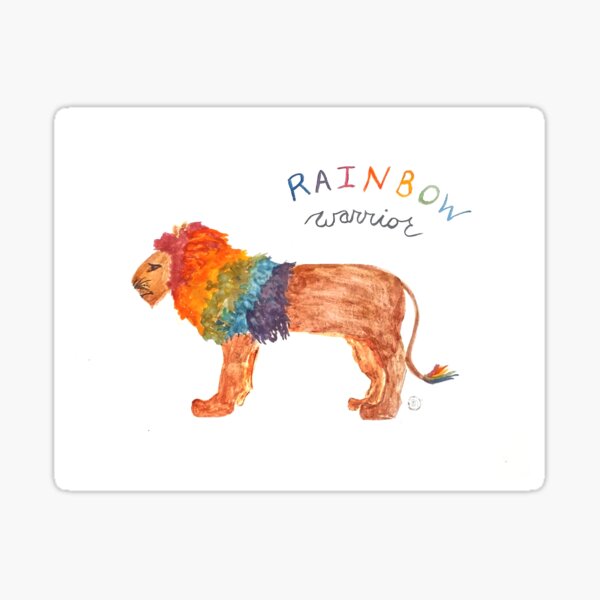 Rainbow Warrior: Lion Sticker