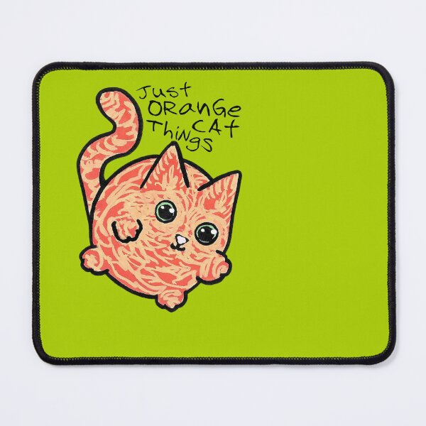Item preview, Just Orange Cat Things Circle Cat designed and sold by TooCoolUnicorn.