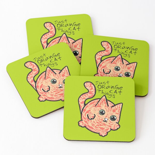 Item preview, Just Orange Cat Things Circle Cat designed and sold by TooCoolUnicorn.
