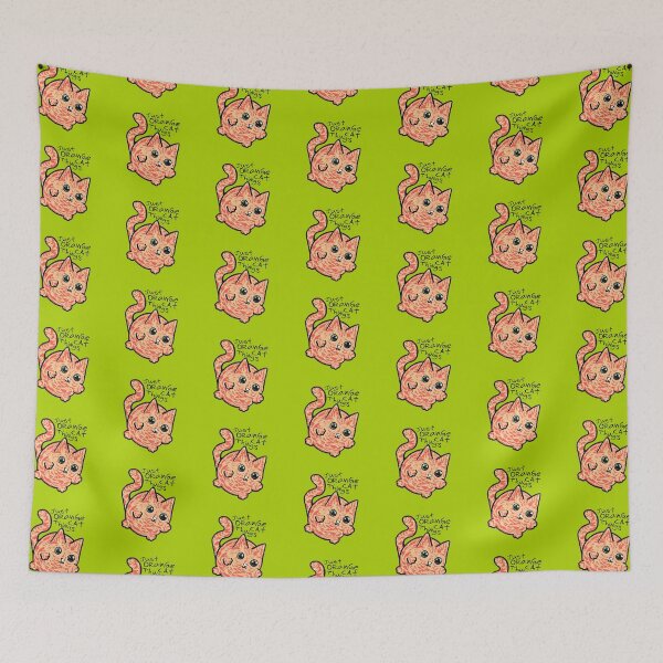 Item preview, Just Orange Cat Things Circle Cat designed and sold by TooCoolUnicorn.