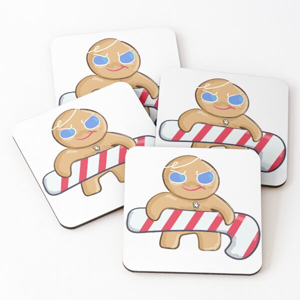 Item preview, Gingerbread hugging giant candy cane designed and sold by blepmew.