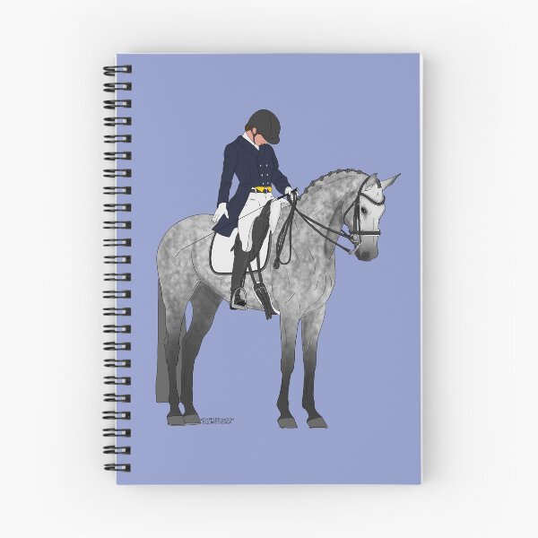 Item preview, Gray Dressage Horse and Rider designed and sold by DappledMoon.