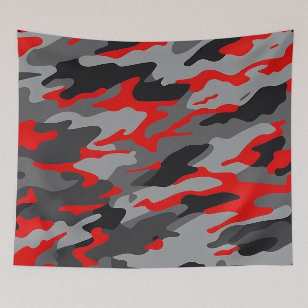 Item preview, Red and Black Camouflage pattern designed and sold by TheCamoShop.
