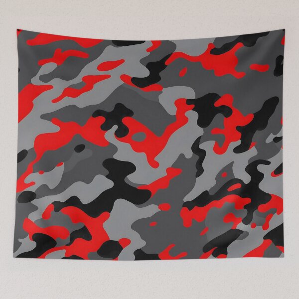 Item preview,  Red and Black Camouflage designed and sold by TheCamoShop.