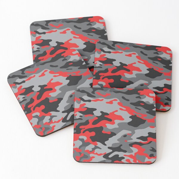 Item preview, Red and Black Camo pattern designed and sold by TheCamoShop.
