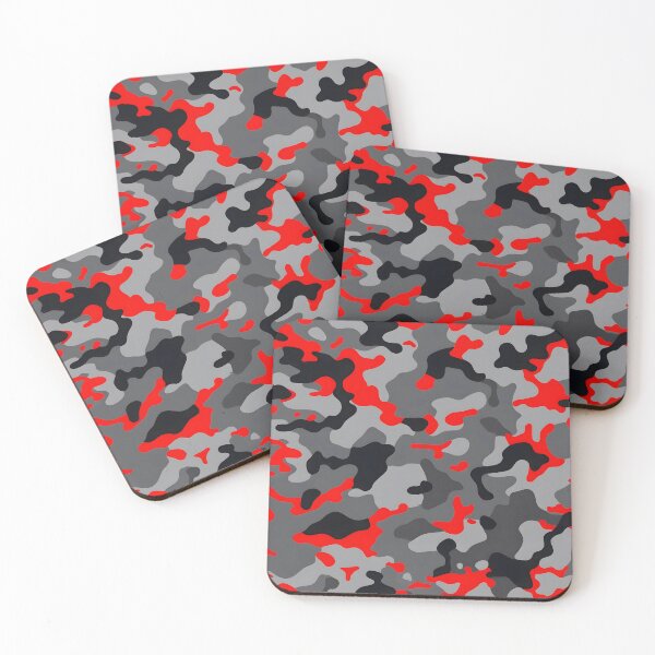 Item preview, Red and Black Camouflage pattern designed and sold by TheCamoShop.