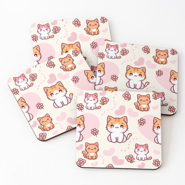 Item preview, A family of cute fancy cats and sweet flowers designed and sold by atika-atk.