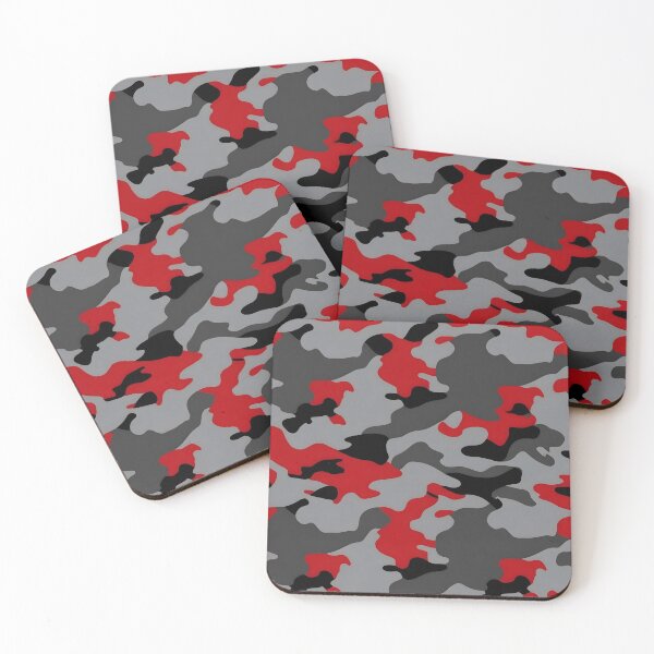 Item preview, Red and Black Camouflage pattern designed and sold by TheCamoShop.