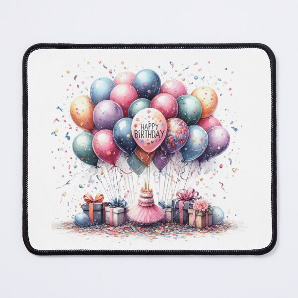 Item preview, Happy Birthday Balloons designed and sold by purplesensation.