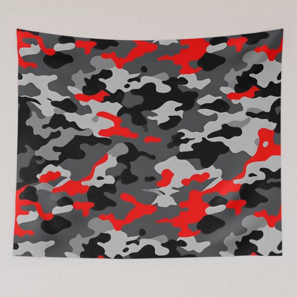 Item preview,  Red and Black Camouflage designed and sold by TheCamoShop.