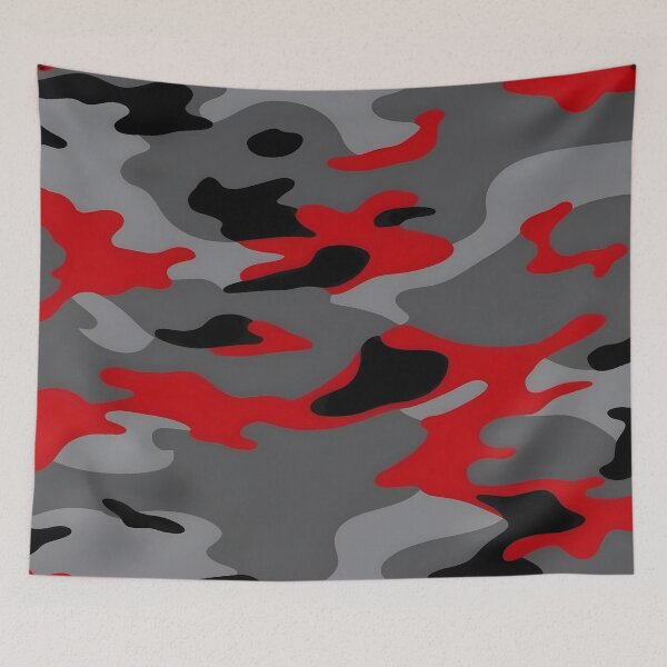 Item preview, Red and Black Camouflage designed and sold by TheCamoShop.