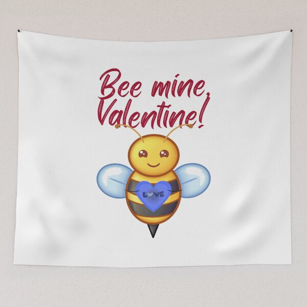 Item preview, Valentine's Day , Bee Mine , Blue and Red designed and sold by southerndoll67.