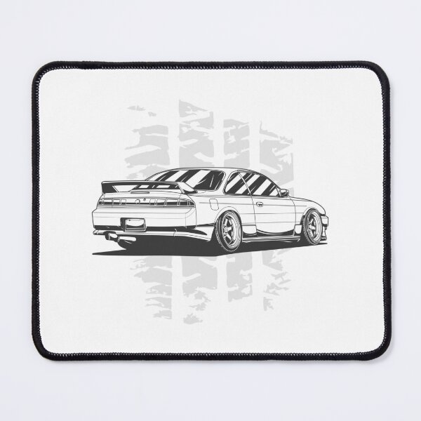 Item preview, Nissan Silvia S14 Line art Cartoon designed and sold by TrilogyMerch.