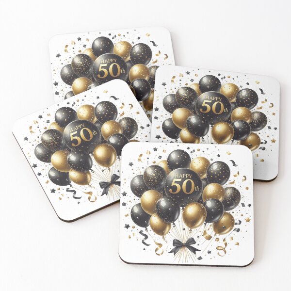 Item preview, Happy 50th Birthday Balloons designed and sold by purplesensation.