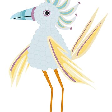 Artwork thumbnail, Exotic Quirky Bird by CarlaBaremb