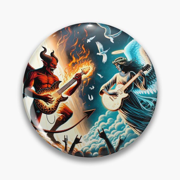 Item preview, Demon And Angel Guitar Duel designed and sold by ioto-visuals.