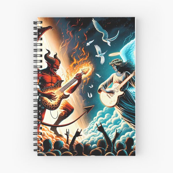 Item preview, Demon And Angel Guitar Duel designed and sold by ioto-visuals.