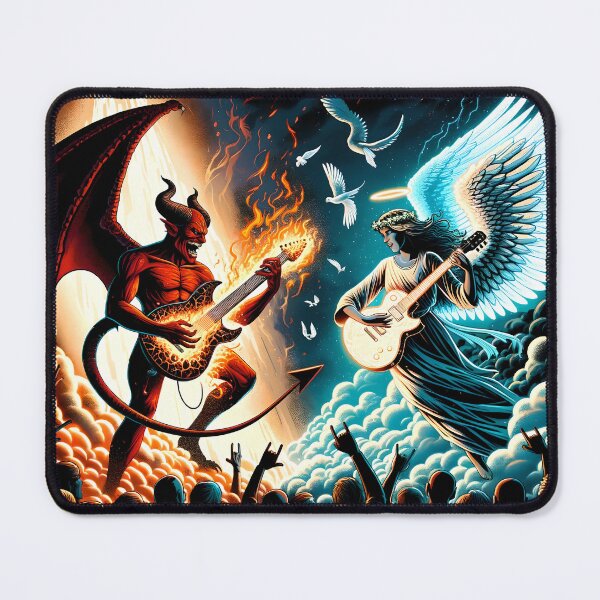 Item preview, Demon And Angel Guitar Duel designed and sold by ioto-visuals.