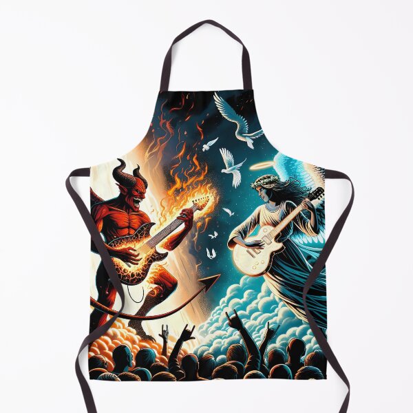 Item preview, Demon And Angel Guitar Duel designed and sold by ioto-visuals.
