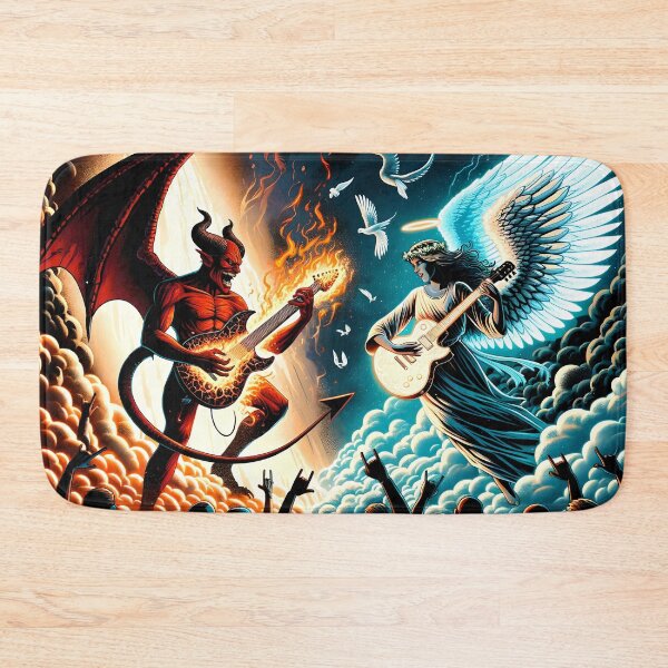 Item preview, Demon And Angel Guitar Duel designed and sold by ioto-visuals.