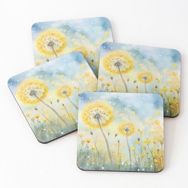 Item preview, Whimsical dandelions bright cheery designed and sold by Inktown.