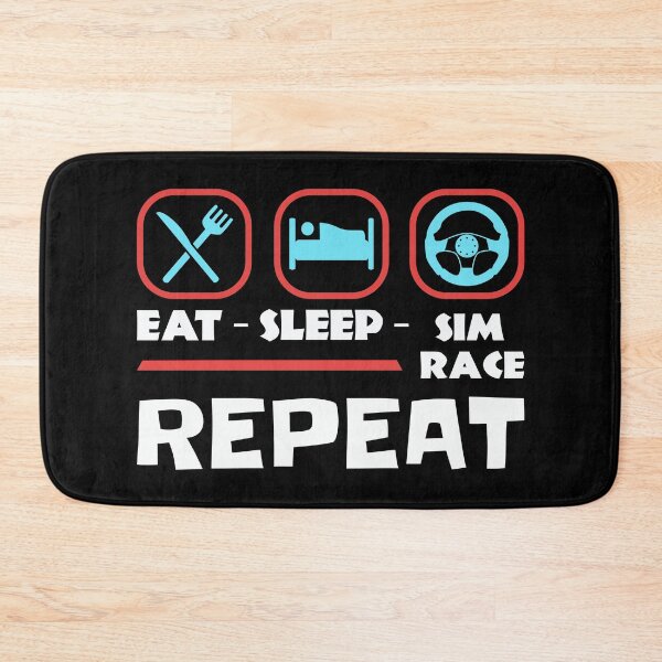 Item preview, Eat Sleep Sim Race Repeat Sim Racing designed and sold by HandicraftArt.