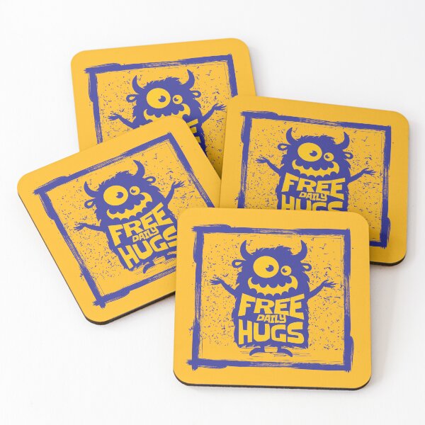 Item preview, Funny Cute Blue Monster Free Hugs Humor designed and sold by WIZECROW.