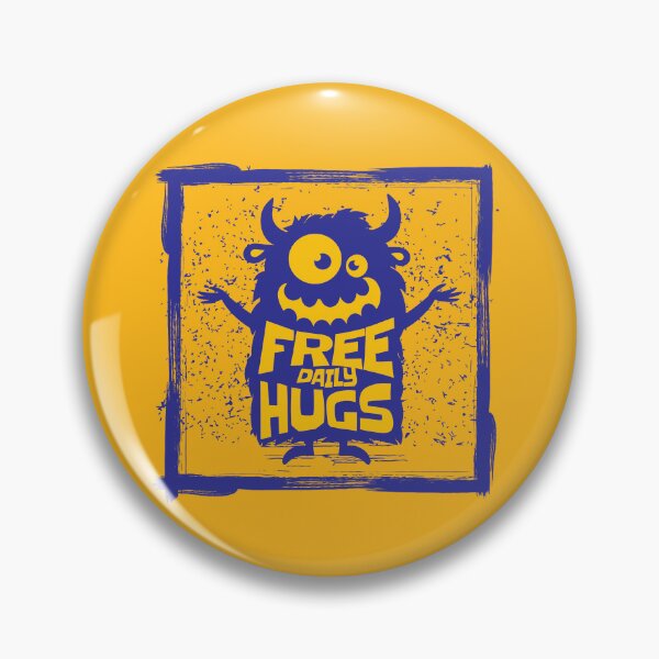 Item preview, Funny Cute Blue Monster Free Hugs Humor designed and sold by WIZECROW.