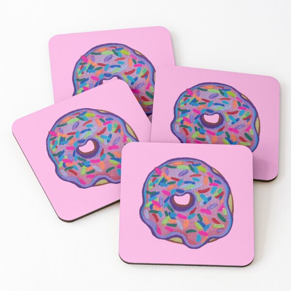 Item preview, Pink Sprinkle Donut - Acrylic Paint designed and sold by sweetlemon134.