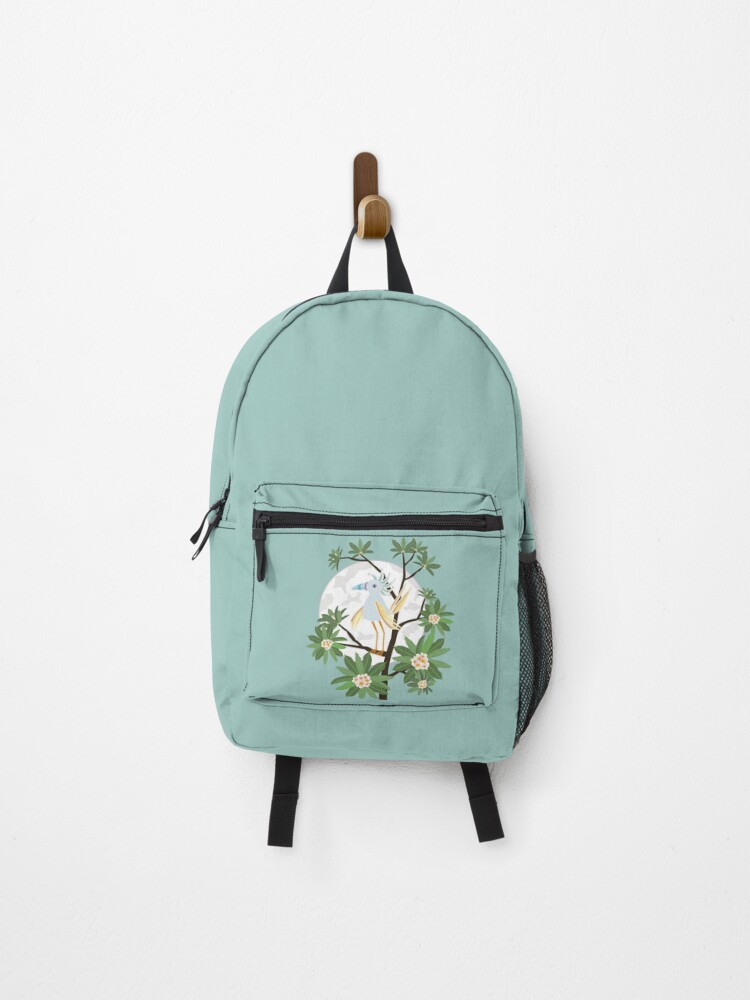 Thumbnail 1 of 3, Backpack, Exotic Bird Moon & Plumeria Tree designed and sold by CarlaBaremb.