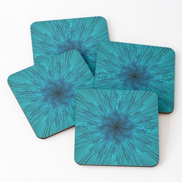 Item preview, Square Hyperdrive explosion - light blue with dark blue background version designed and sold by DaveDanchuk.