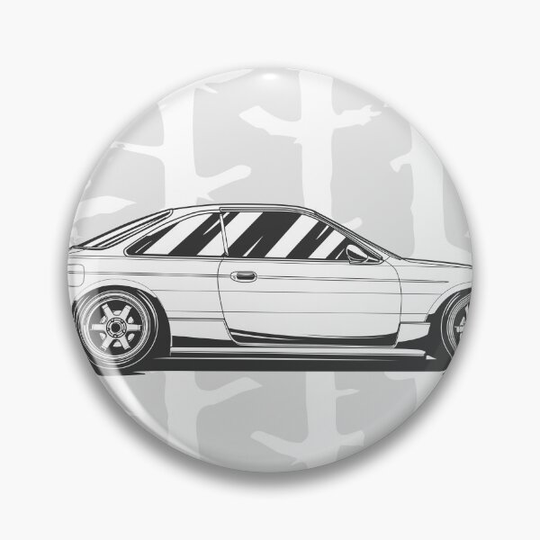 Item preview, Nissan Silvia S14 Line Art cartoon designed and sold by TrilogyMerch.