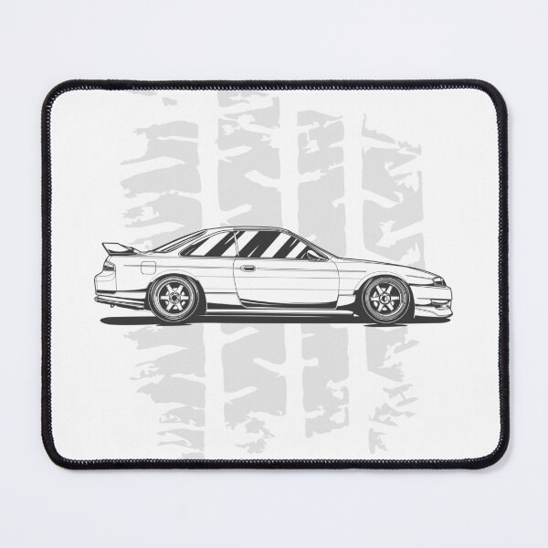 Item preview, Nissan Silvia S14 Line Art cartoon designed and sold by TrilogyMerch.